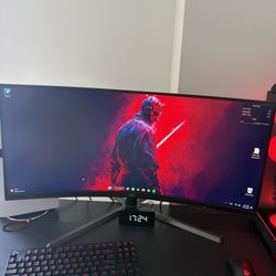 AOC 34" WQHD Curved 165Hz Ultrawide Monitor