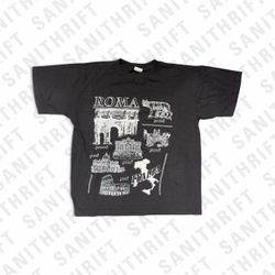 1990s Vintage Roma Italia Souvenir T-Shirt