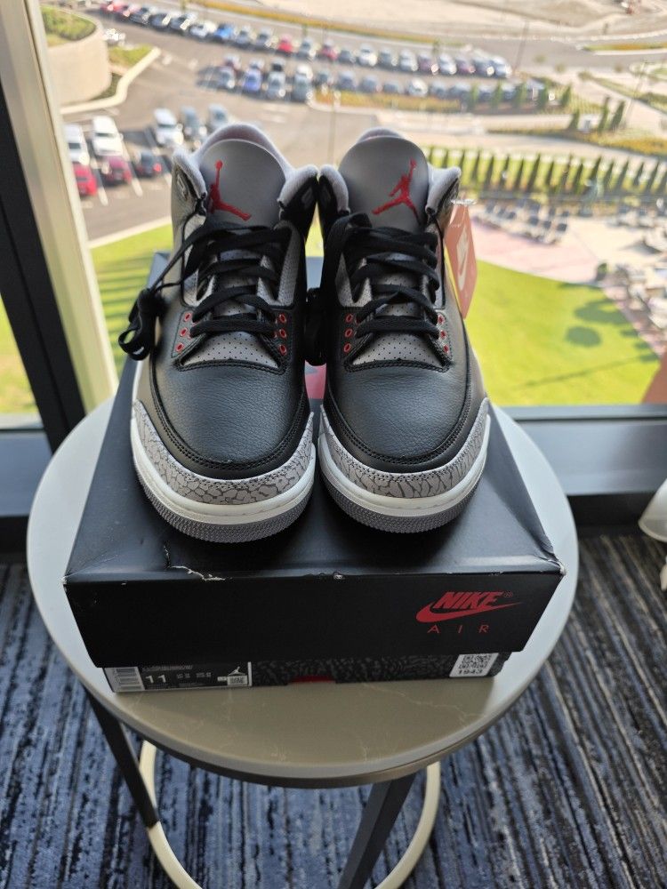 Deadstock Jordan Retro 3 Blk Cement Sz 11 STEAL!!!