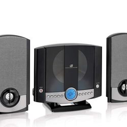 GPX HM3817DTBK Home Music System with Remote and AM/FM Radio Black