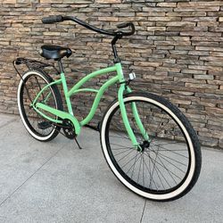 Sixthreezero “ Around the Block “ 26 Inch Beach Cruiser Lime Green 