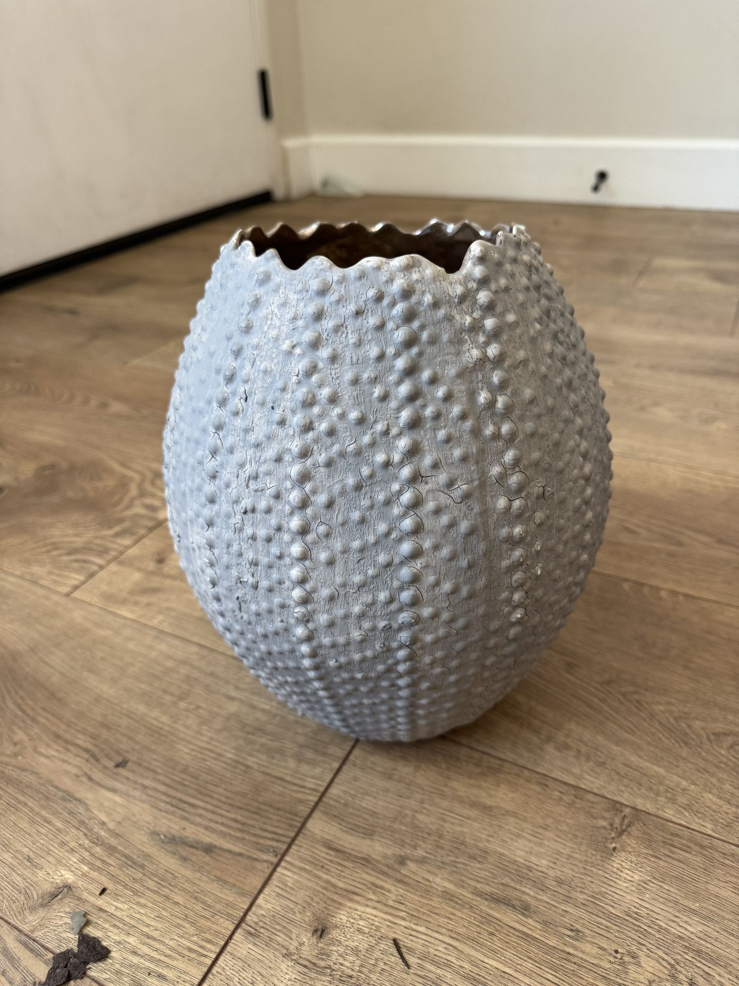 Porcelain And copper Sea Urchin Vase