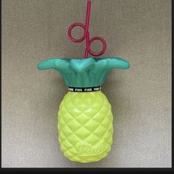 Victoria Secret PINK Yellow Pineapple Tumbler To Go Cup