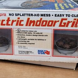Contempra Electric Indoor BBQ Grill RARE