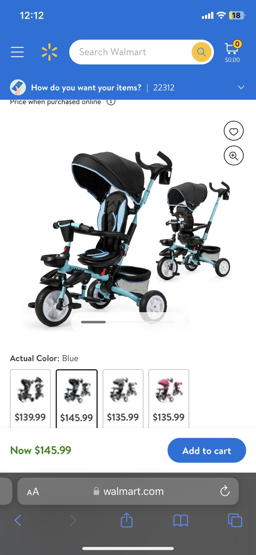Kids Baby Stroller 6 In 1 
