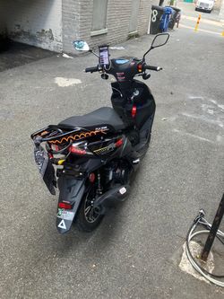 Fly Wing FW150 Moped Scooter Matte Black