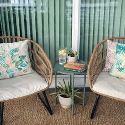 Opalhouse (Target) Rattan Patio Chairs – Set of 2 Boho Style
