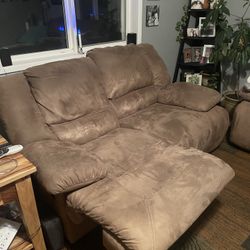 sofa and loveseat! all reclining!