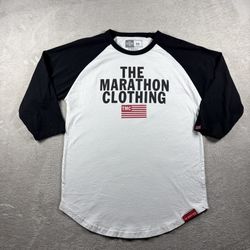 The Marathon Clothing Nipsey Hussle 3/4 Sleeve T-Shirt Men’s M White #3B