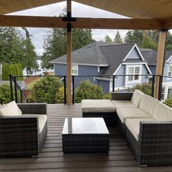 6 Piece Outdoor Patio Furniture Set