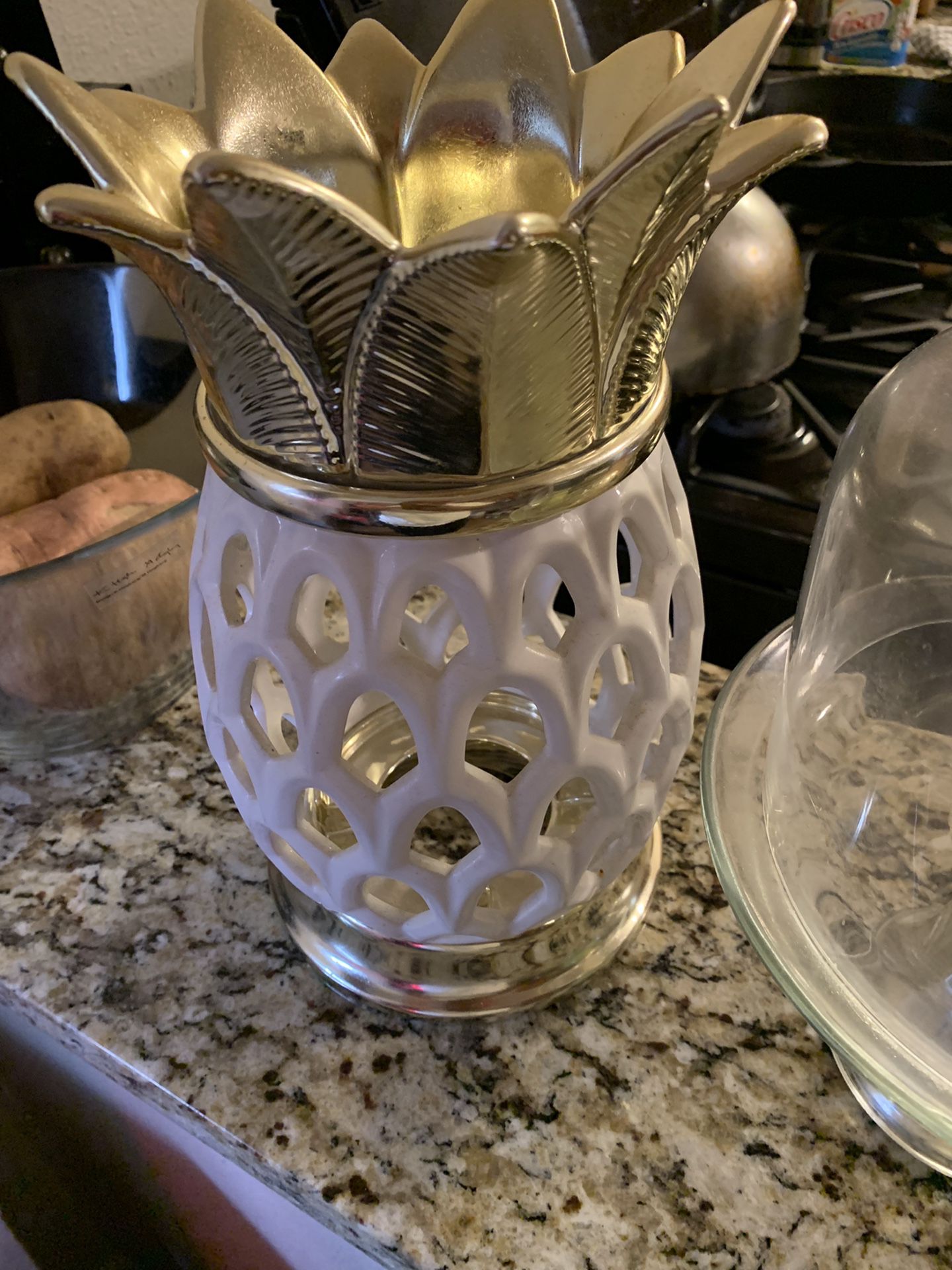 Bath And Body Works Pineapple Candle Holder 