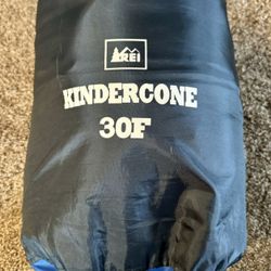 REI Co-Op Kindercone Mummy Sleeping Bag 30 F Kids Youth Blue Camping CLEAN