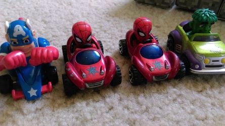 Collect of 4 superhero cars