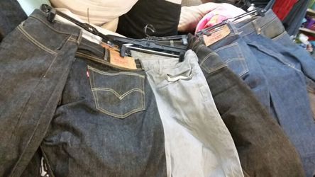 All new jeans Levi's on New Branch 38 all sizes also shirts all sizes