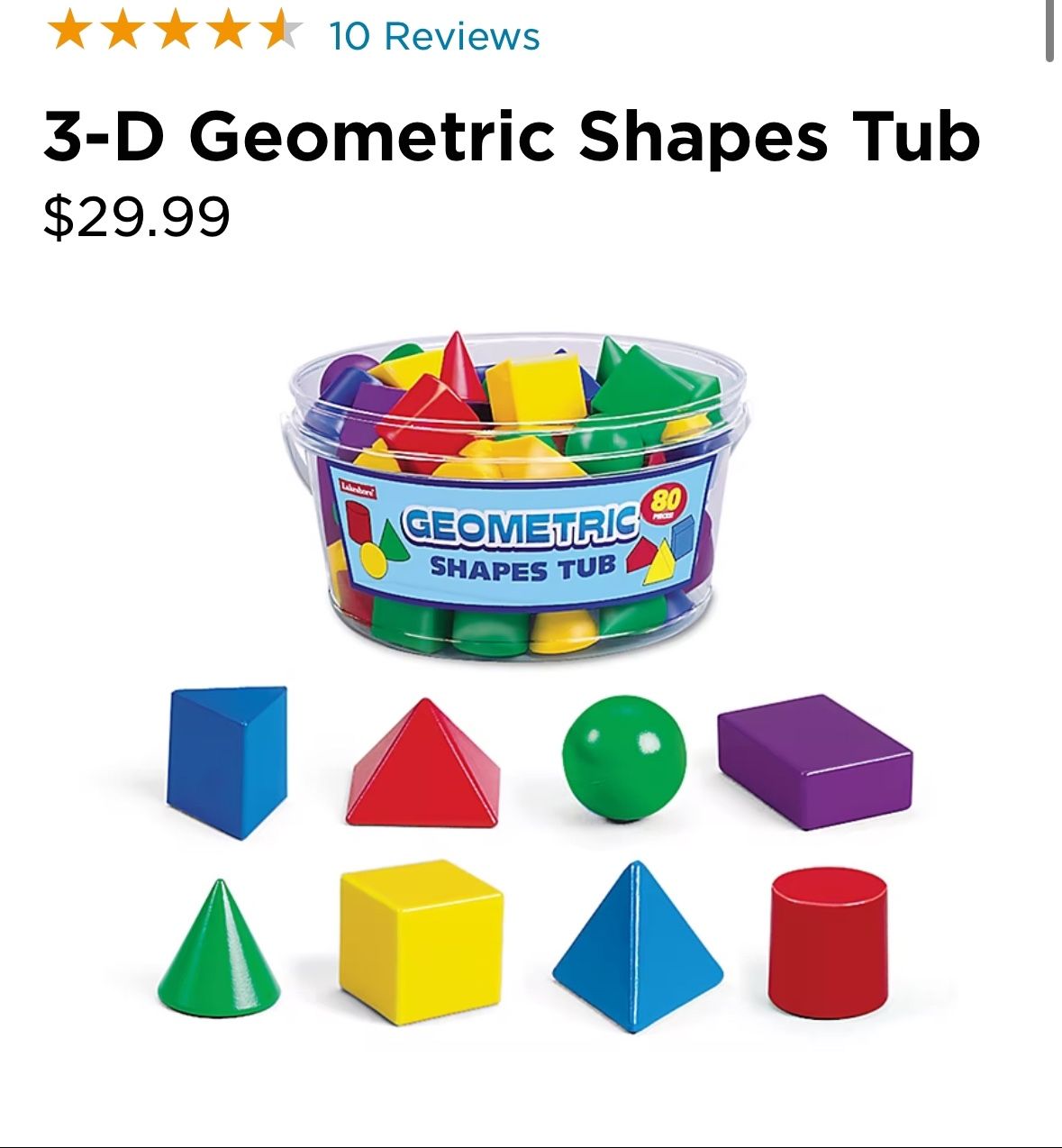 3D Geometric Shapes - Lakeshore