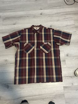 Ben Davis Half Zip Shirt Size L Brand New