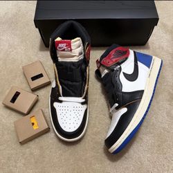 Jordan 1 High Fragment Men Size 10.5 Union LA Varsity Red Sport Royal IQ7847-002