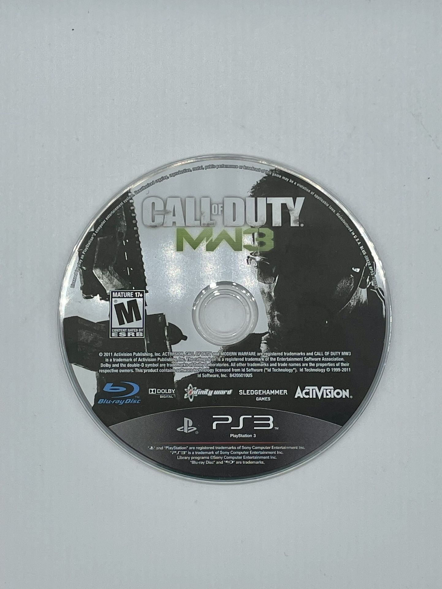 PS3 Call Duty MW3 Video Game