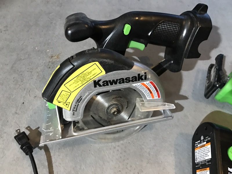 Kawasaki 21.6V DRILL SET 21.6v Reciprocating Saw 21.6v Circular Saw