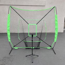 (Brand New) $75 Baseball Softball Practice Set (Include 7x7ft Net and Ball Tee) Batting Training 