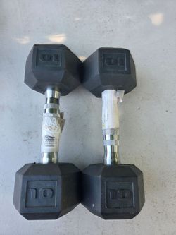Set of 10 Pound Dumbbells