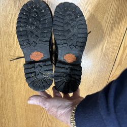 Harley-Davidson Women’s Black Leather Boots Size 7.5 – Lace-Up w/ Side Zipper