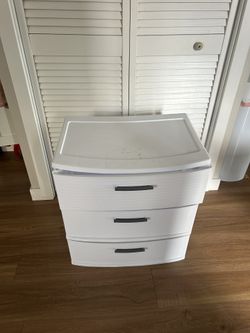 3 Drawer Wide Tower White - Brightroom Storage Container