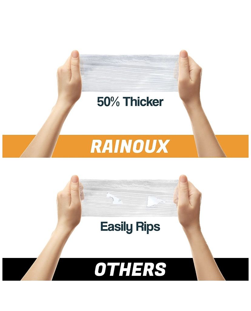 5 Pack Disposable Rain Ponchos for Adults – Clear Emergency Raincoat with Drawstring Hood | Perfect Rain Gear for Camping, Hiking, Concerts and Them
