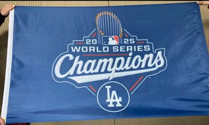 Dodgers 2025 World Series Champions 3x5 Ft Flag One Sided