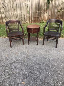 Antique chairs and table