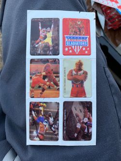 Vintage American gladiator stickers circa 1992