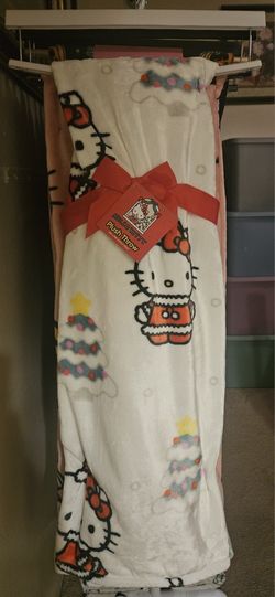 Hello Kitty Christmas Blanket $20