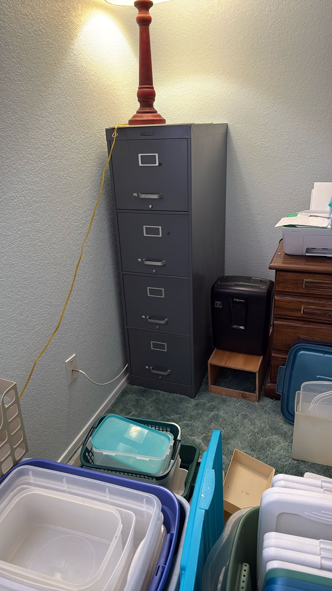 4 Drawer Metal Filing Cabinet 