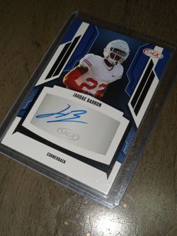 Autographed Jahdae Barron