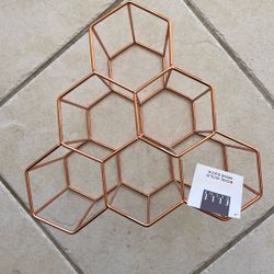 Wine Rack Rose Gold Color 