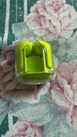 Green headphones