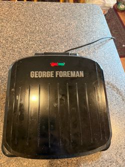 Used George Foreman and Drip Tray Indoor Grill