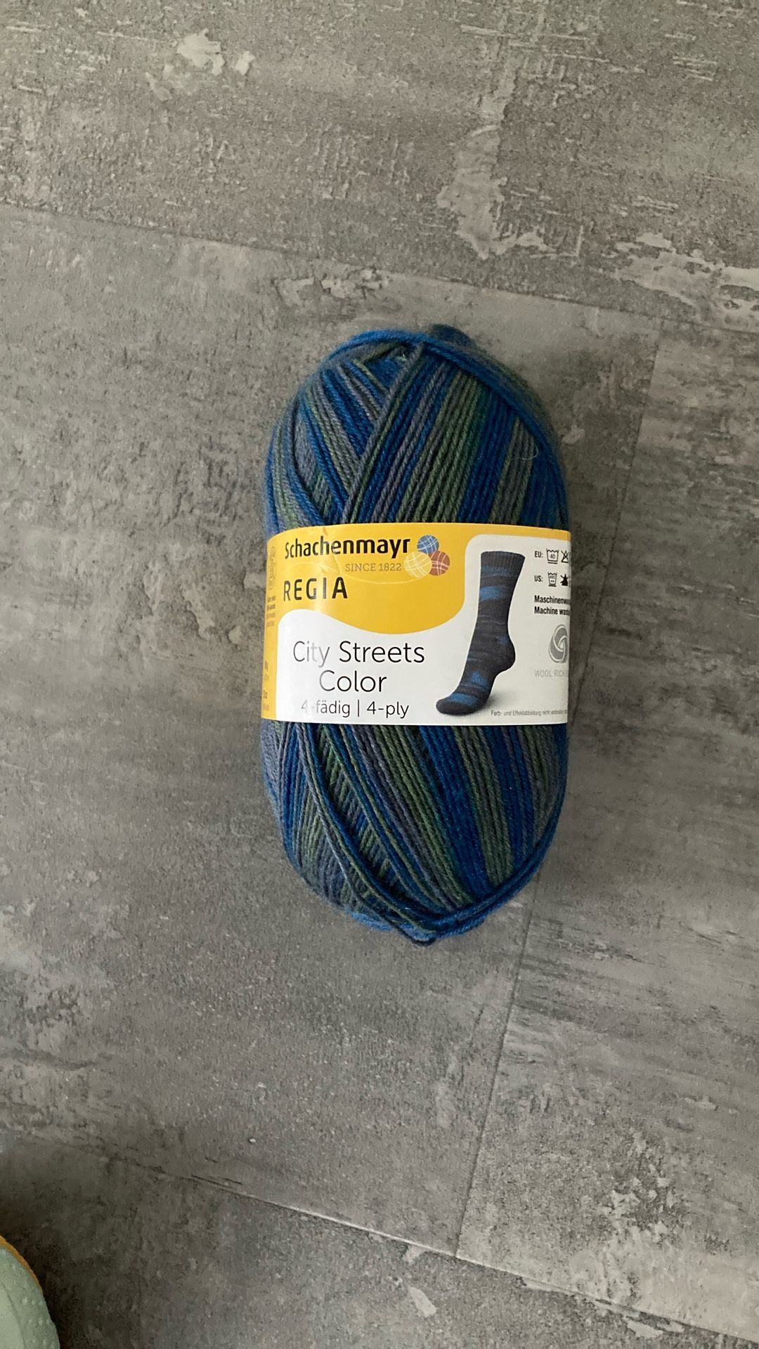 Sock Yarn - Regia City Street Color 4-ply