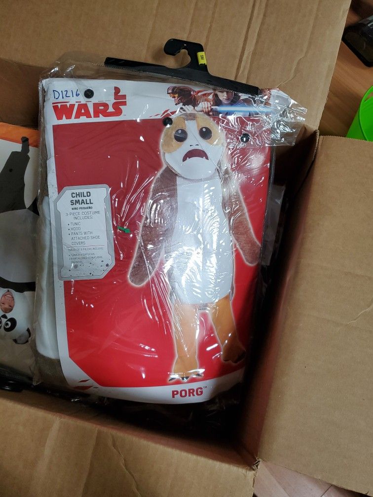 Star Wars Porg Child Costume Size 4-6 3pc