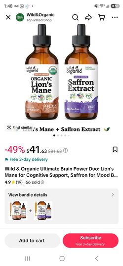 Lions mane and saffron