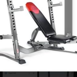 bowflex bench press n weights