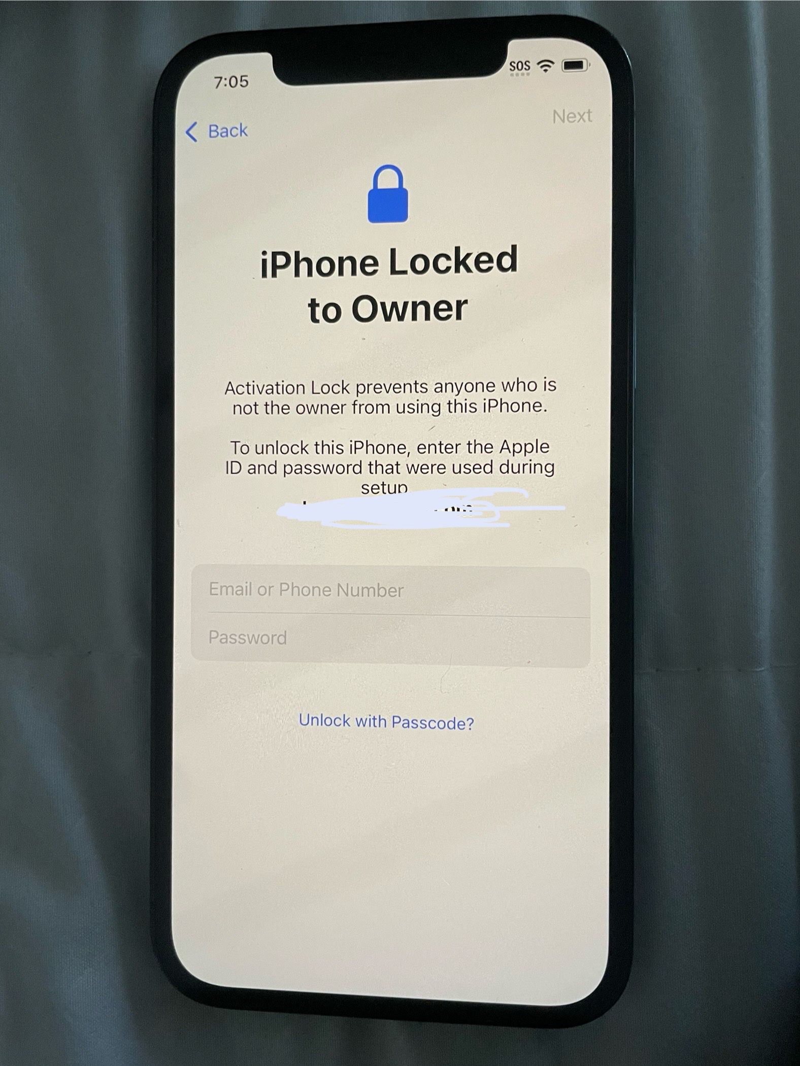 iPhone 12 iCloud Lock 