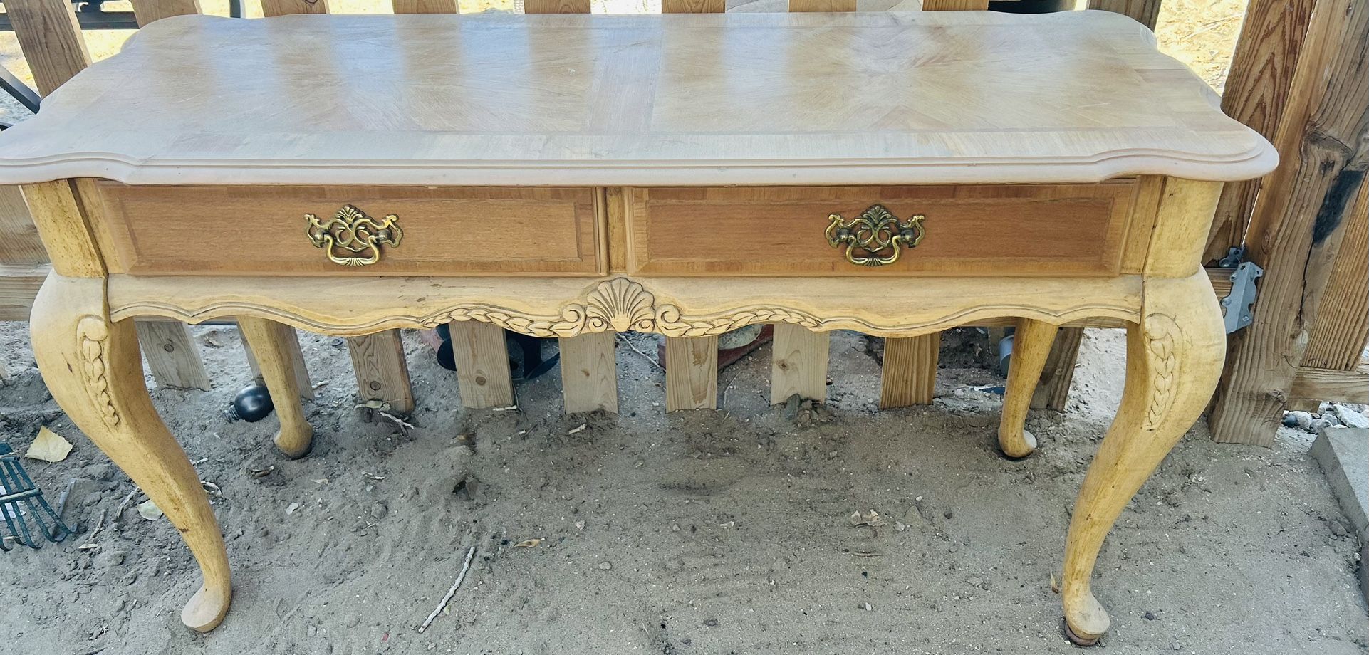 Table with Two Top Drawers