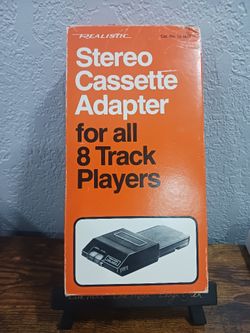 Vintage Realistic Stereo Cassette Adapter for 8 track 12-1875A Japan ■Tested