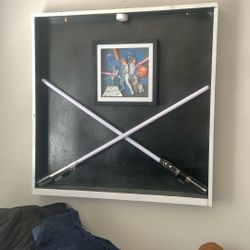 Star Wars Wood Lightsaber Display DIY Black series Sabers