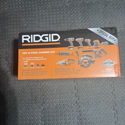 Ridgid 8 Tool Combo with batteries