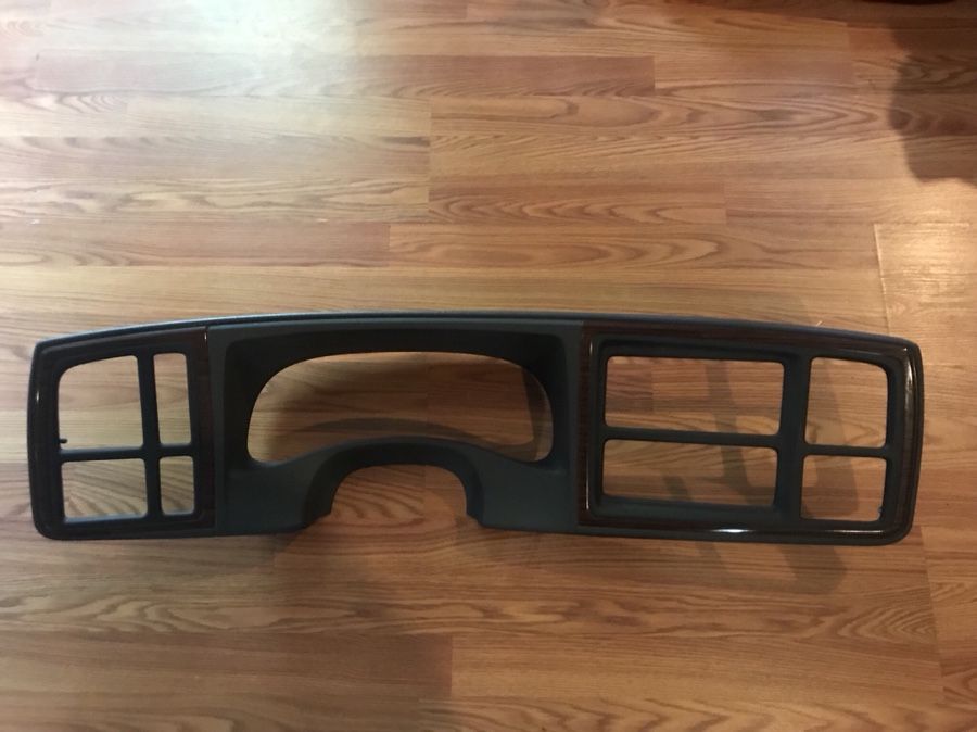 2000 2001 2002 Cadillac Escalade Radio Dash Trim Bezel Instrument Cluster Woodgrain