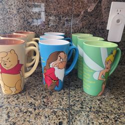 9 Disney Tall Mugs