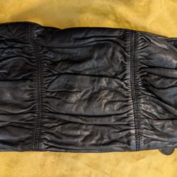 Black Ruched Clutch