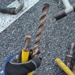 Lot of Heavy Duty Wood Boring Auger Drill Bits (Large Sizes)